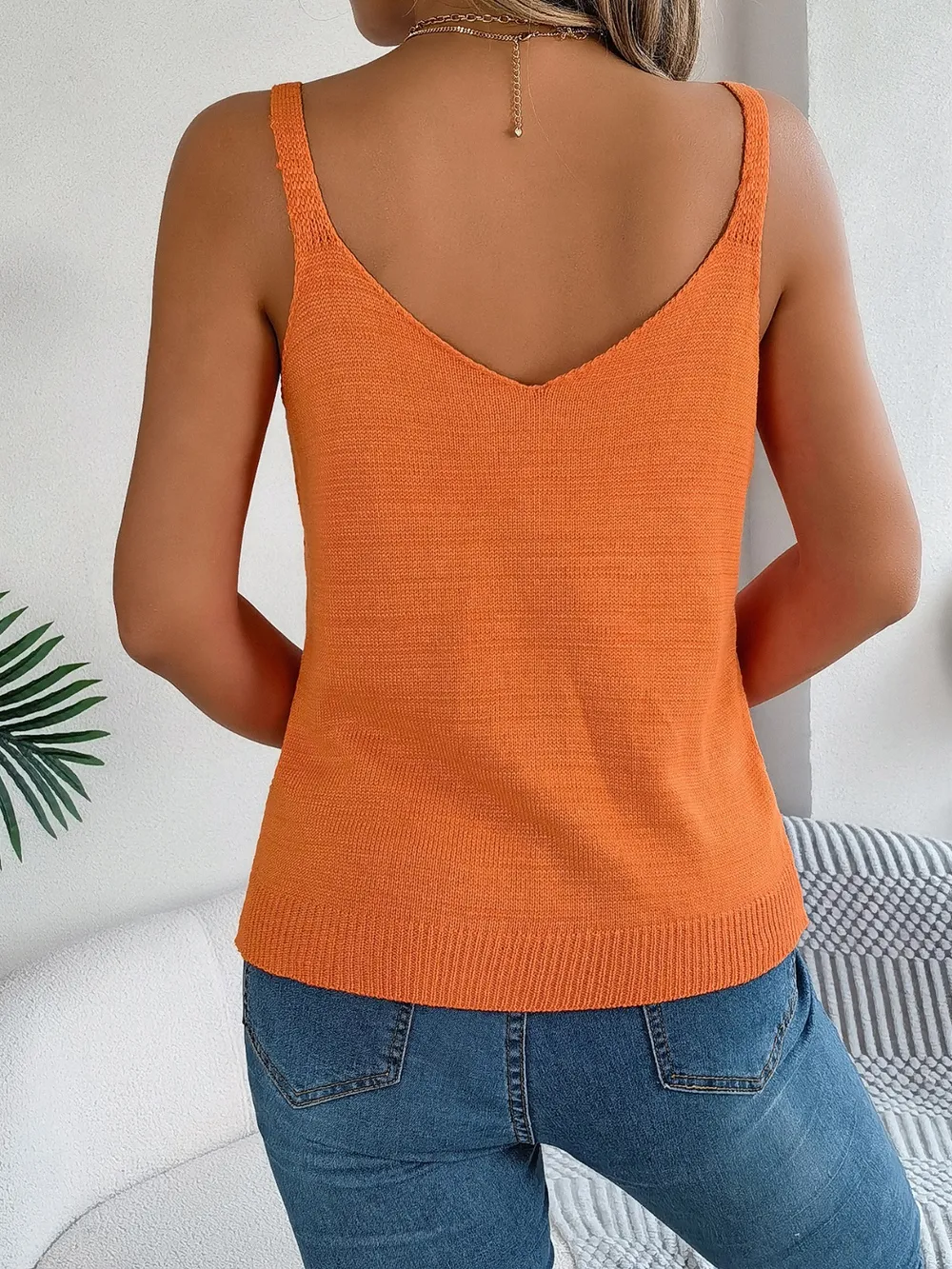 Openwork Scoop Neck Knit Vest, image 16