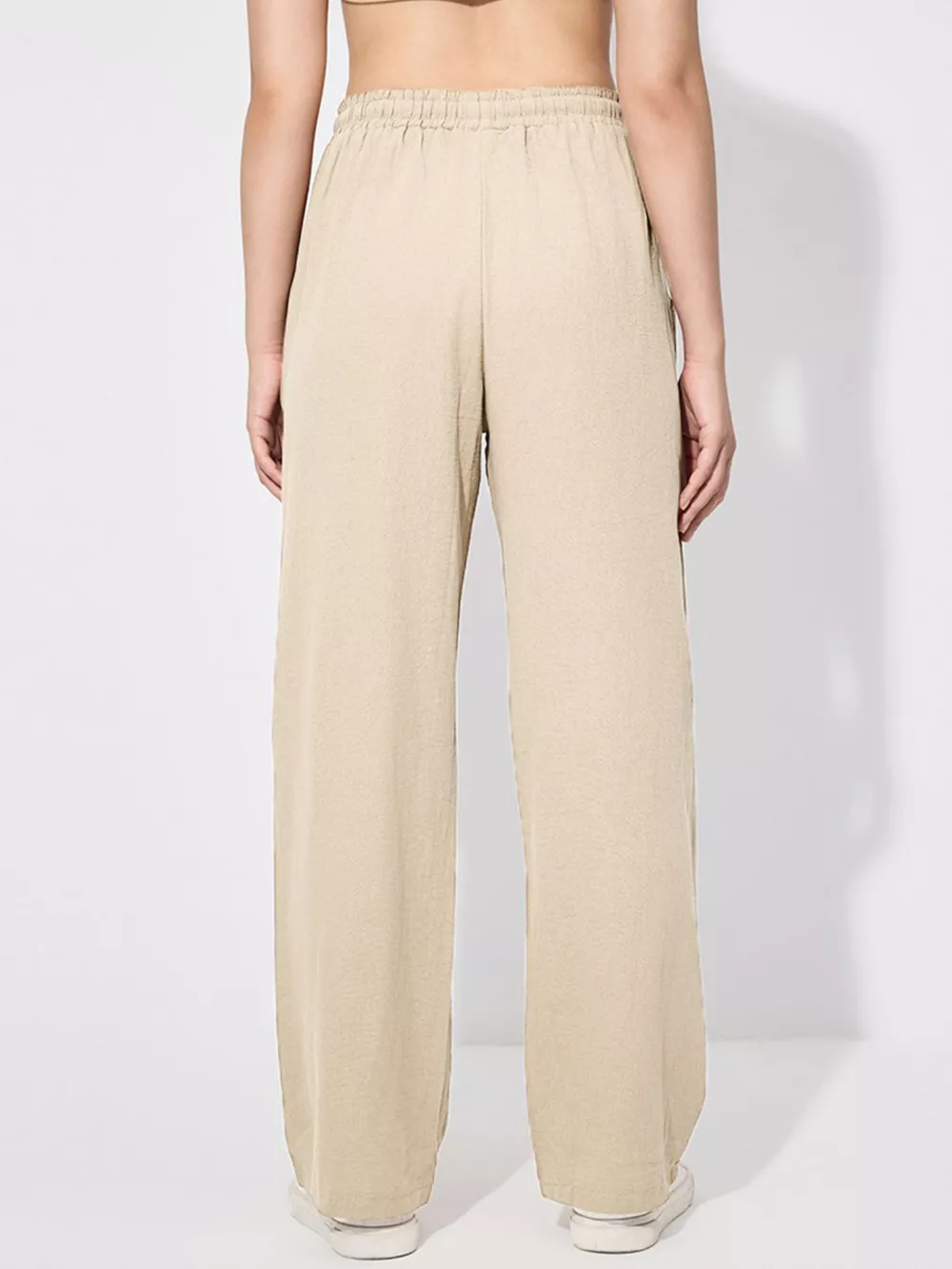 Drawstring Wide Leg Pants, image 2