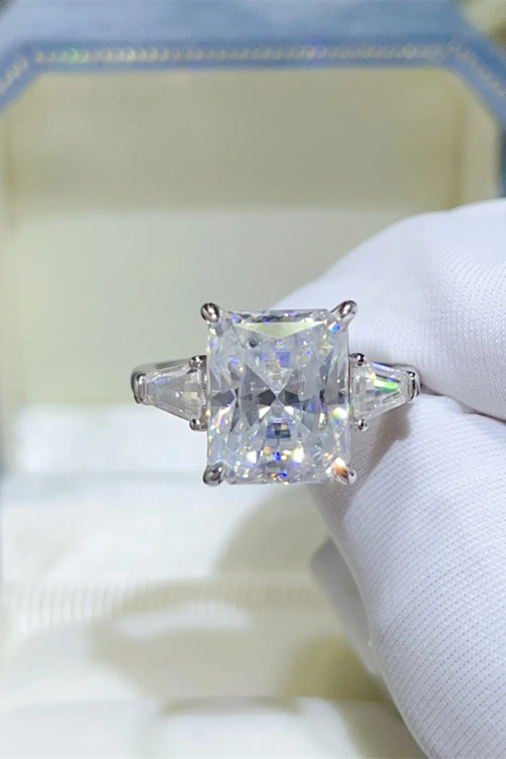 5 Carat Moissanite 925 Sterling Silver Ring, image 2