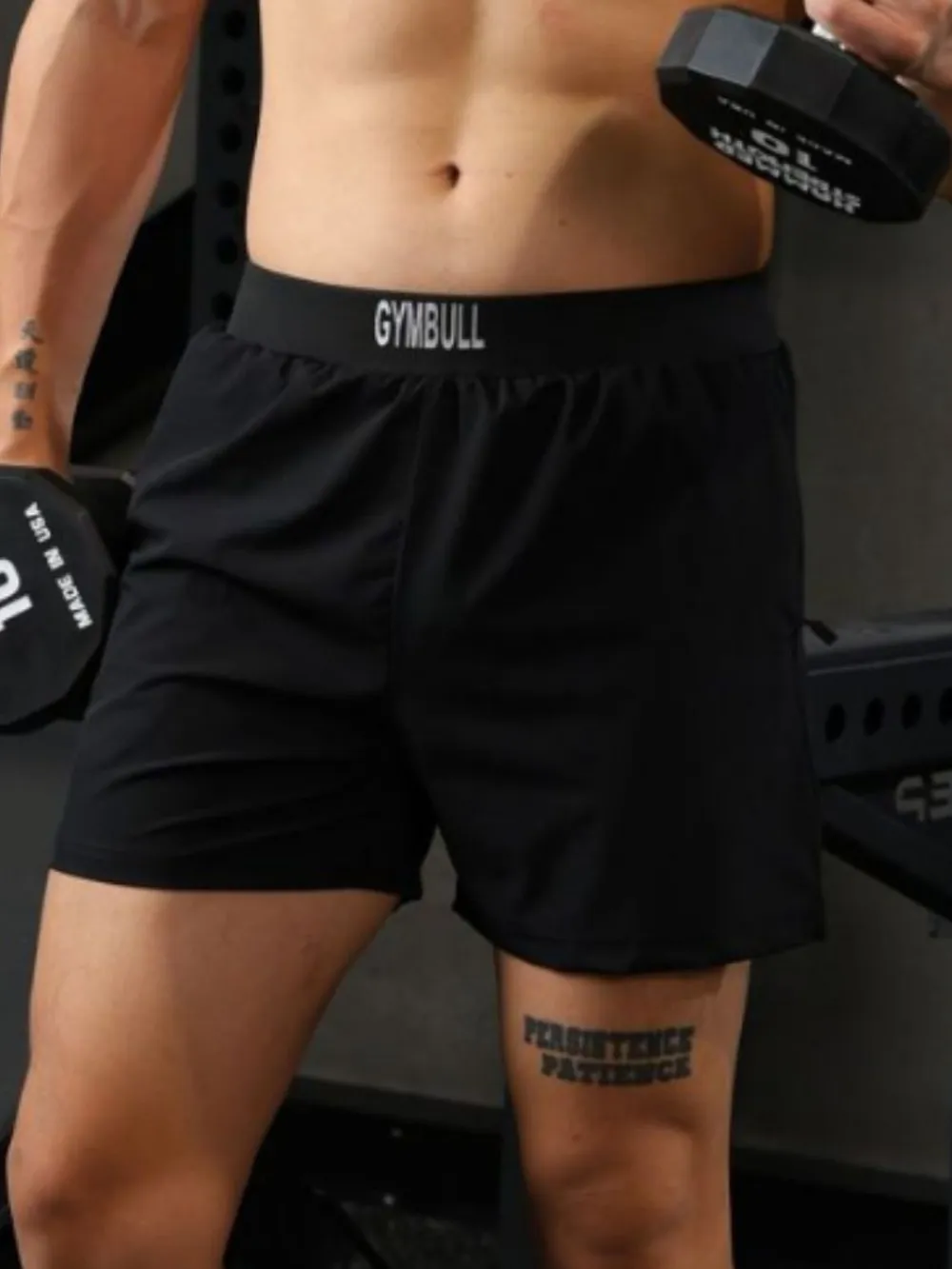 Men's Plus Size Elastic Waist Shorts