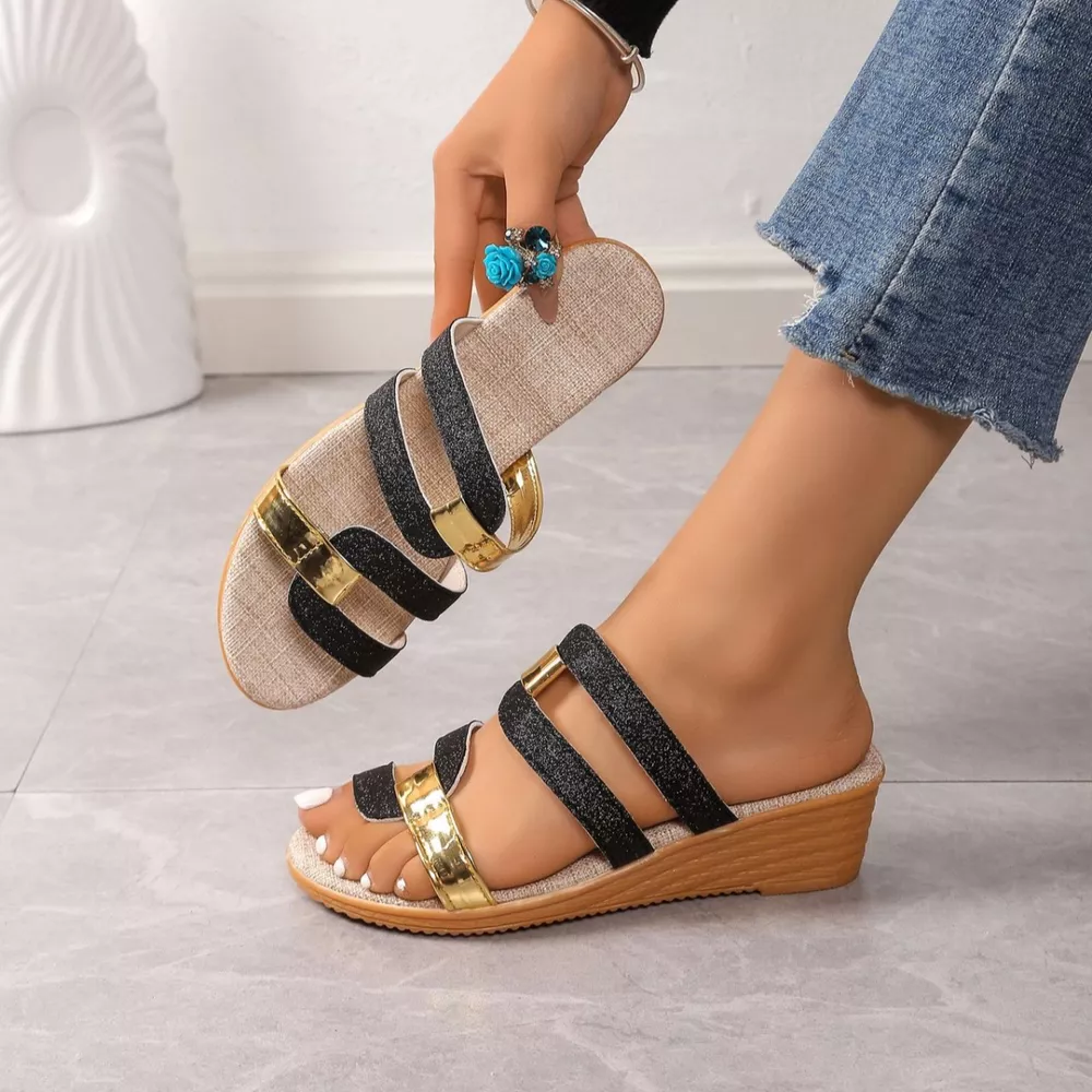 Open Toe Wedge Sandals, image 3