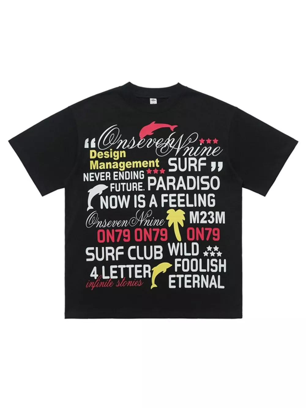 Men's Letter Round Neck Short Sleeve T-Shirt, image 3