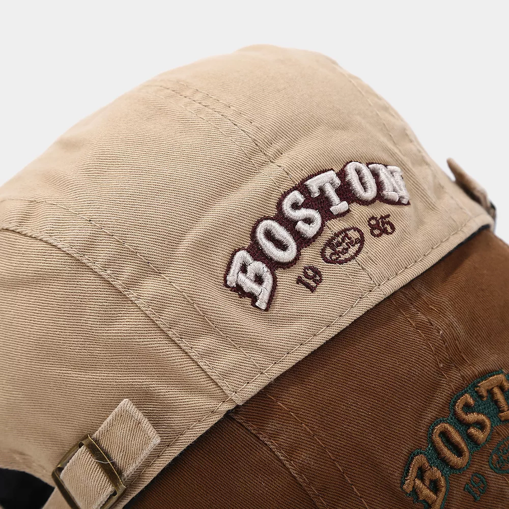 Vintage Boston Embroidered Adjustable Cotton Baseball Cap, image 4