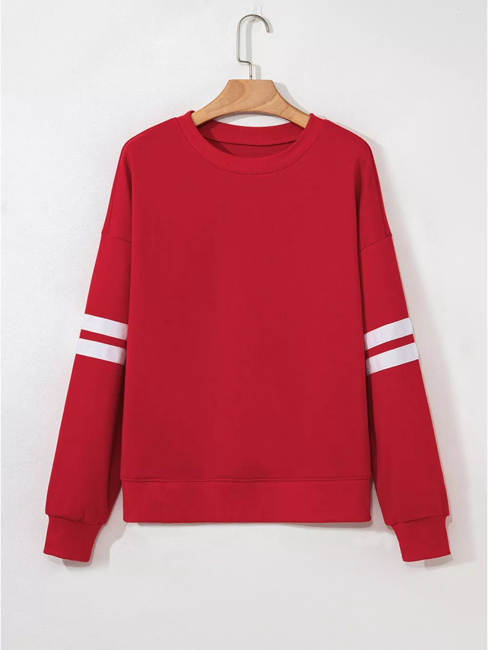 Striped Dropped Shoulder Sweatshirt, image 8