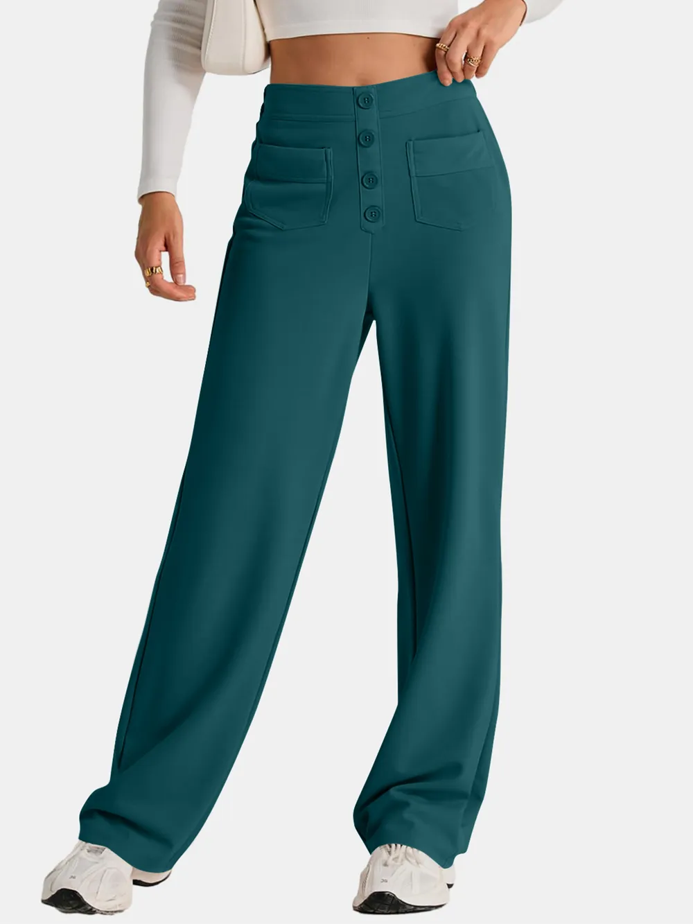 High Waist Wide Leg Pants, image 3