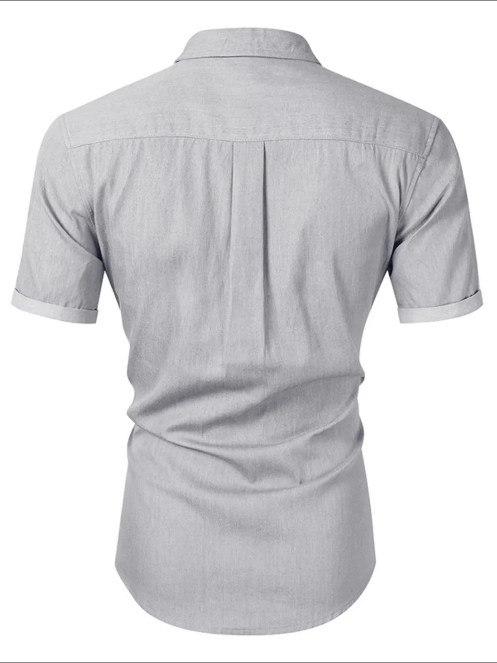 Men's Button Up Short Sleeve Shirt, image 4