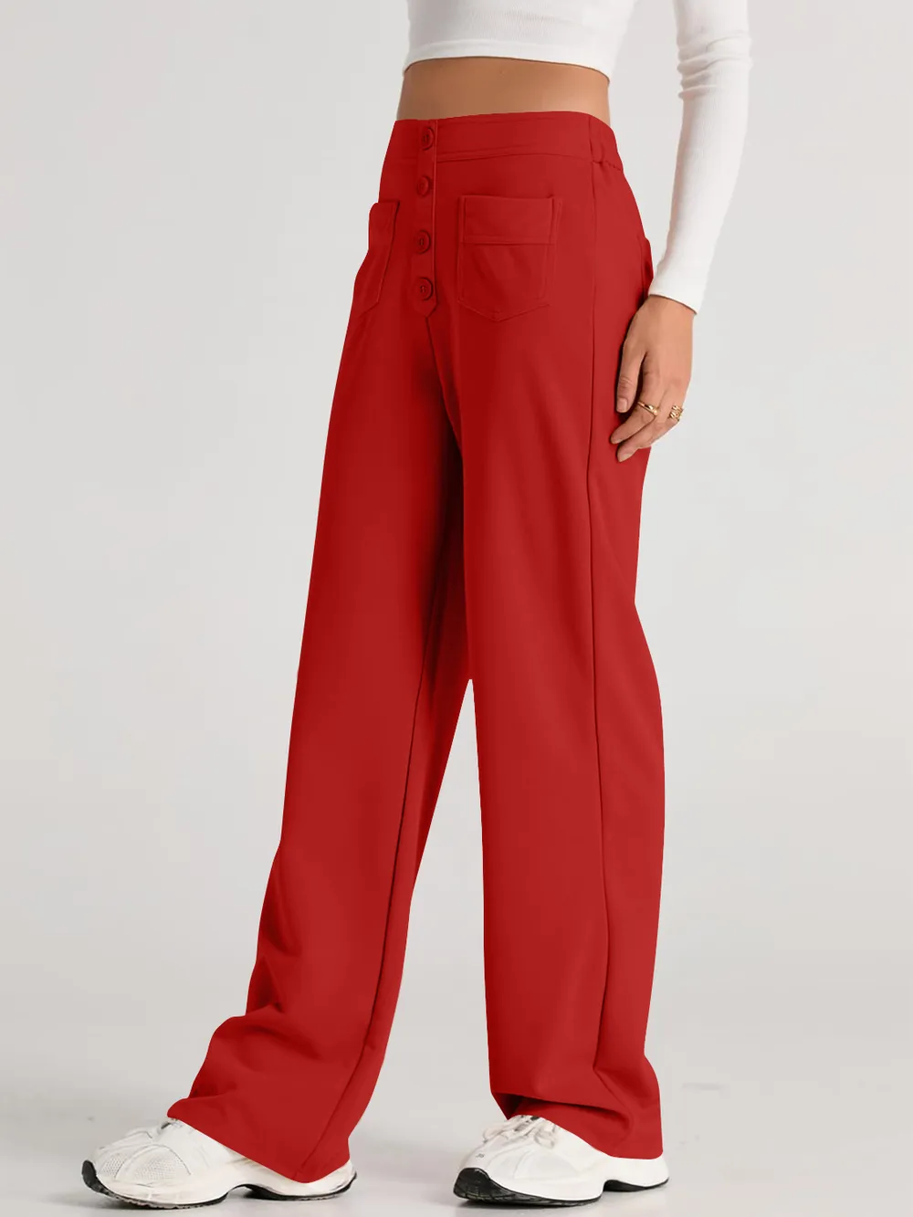 High Waist Wide Leg Pants, image 4
