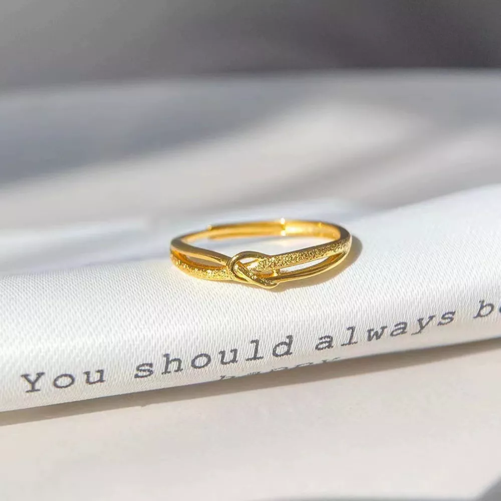 925 Sterling Silver Knotted Ring