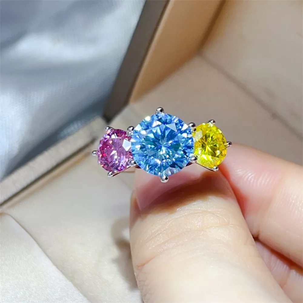 5 Carat Moissanite 925 Sterling Silver Ring, image 6