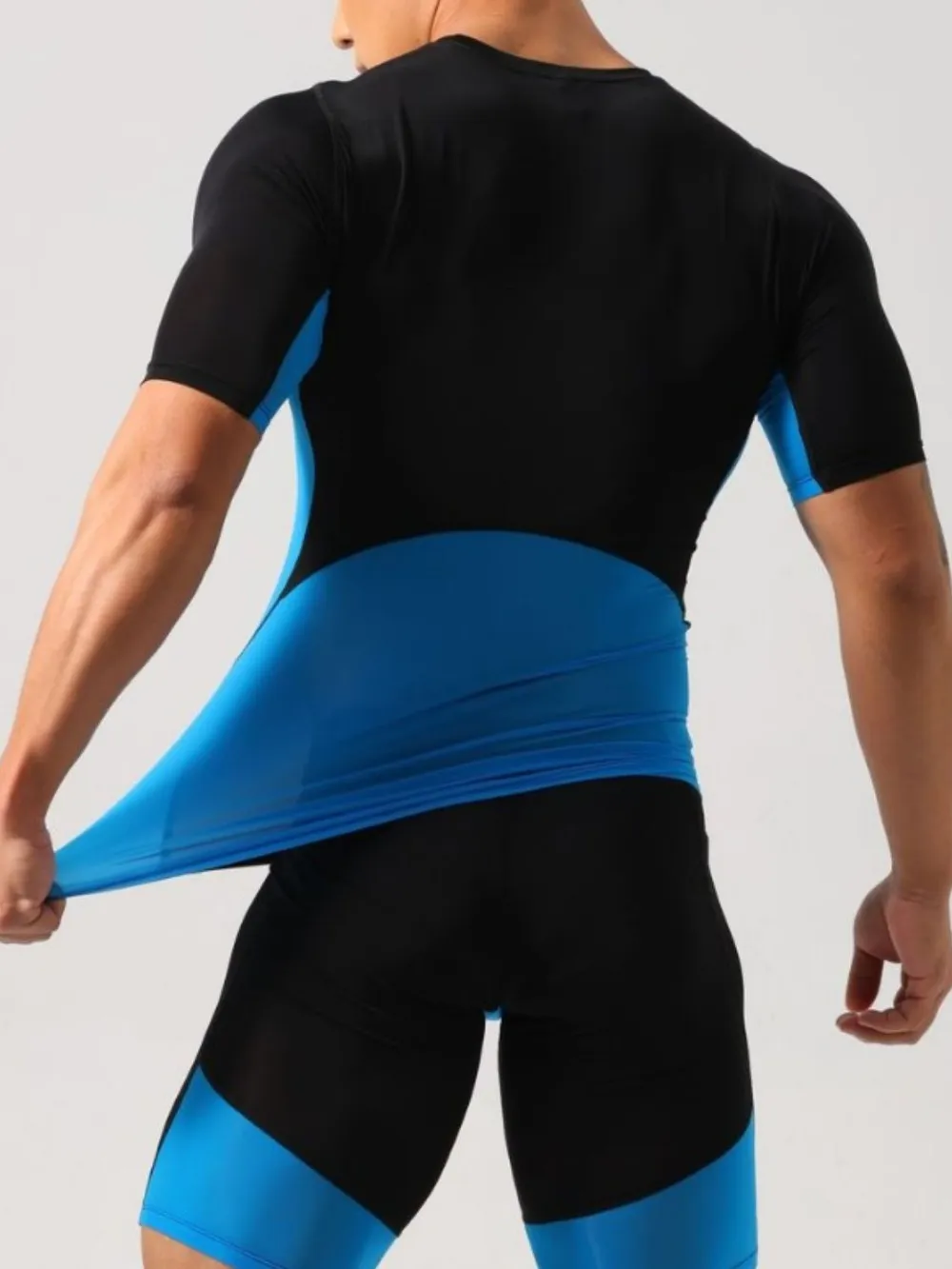 Men's Contrast Round Neck Short Sleeve T-Shirt, image 3