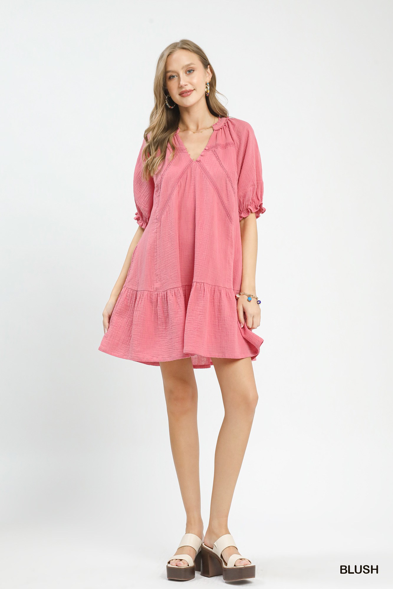 Cotton Gauze Mini Dress, image 2