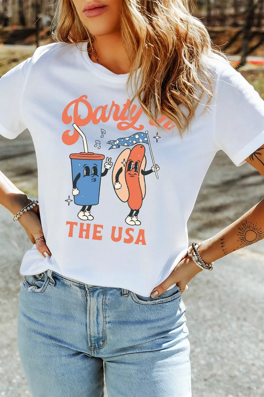 Party In The USA Patriotic Graphic Tee