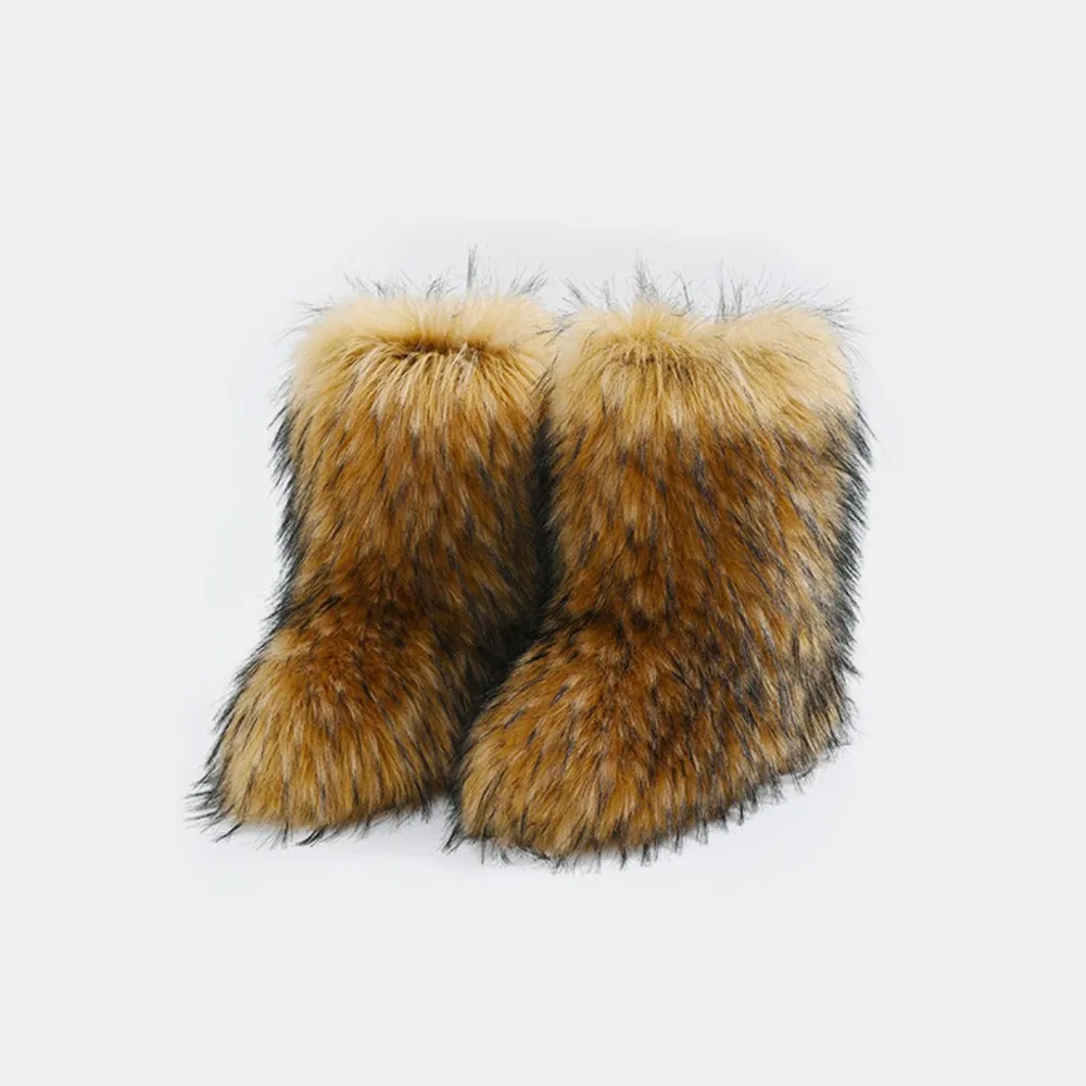 Thermal Fuzzy Platform Boots, image 3