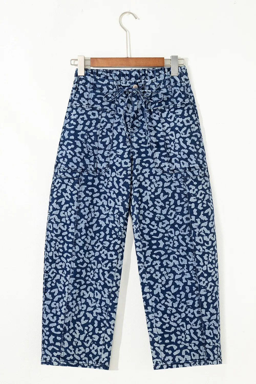 Leopard Print Wide Leg Jeans, image 2