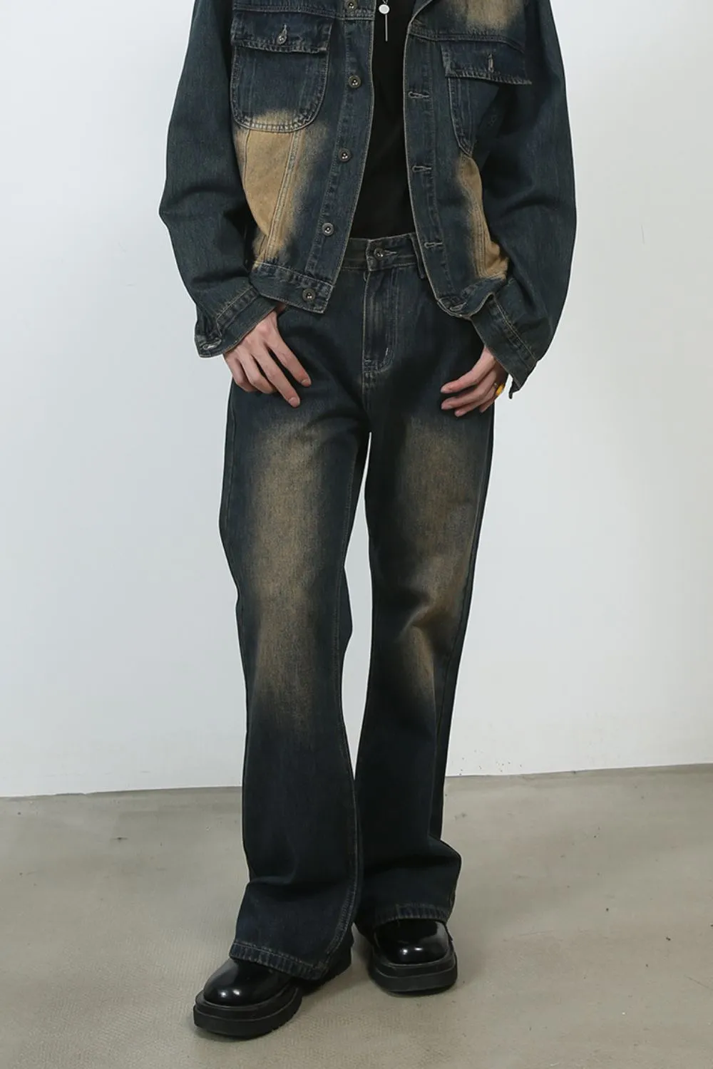 Men's Bootcut Baggy Jeans, image 2