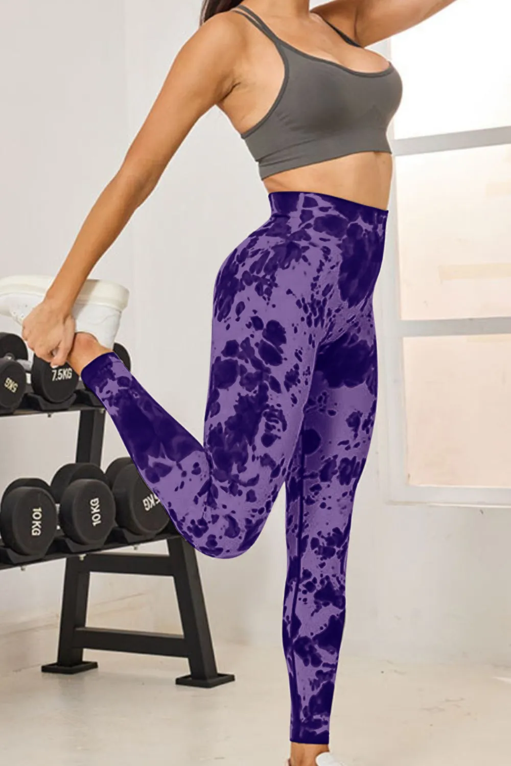 Tie-Dye High Waist Active Leggings, image 6