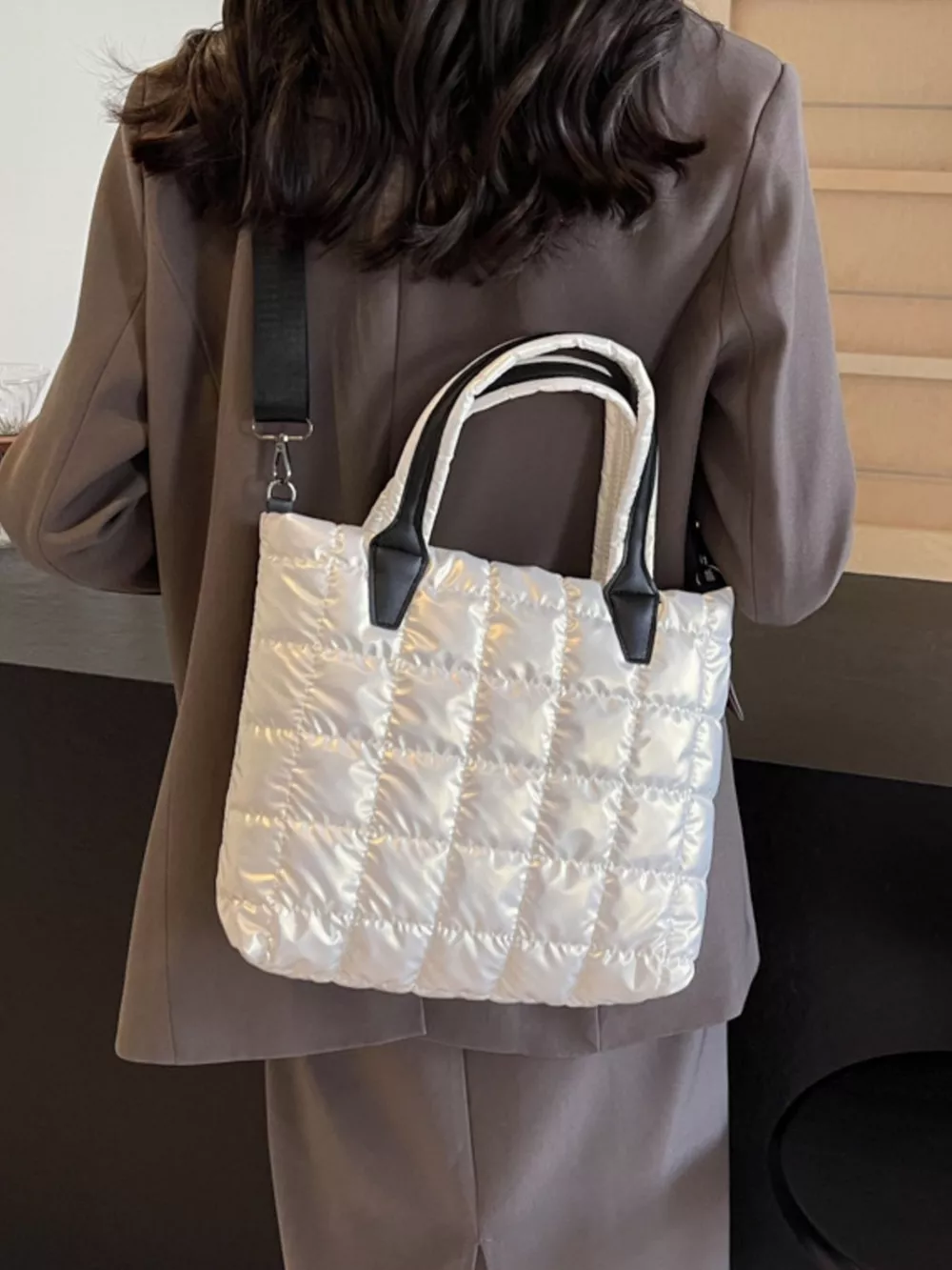 Bubble Textured Tote Crossbody Bag, image 5