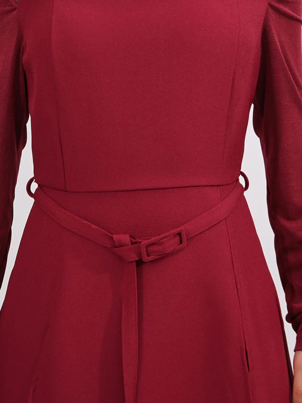 Slit Spaghetti Strap Long Sleeve Dress, image 8