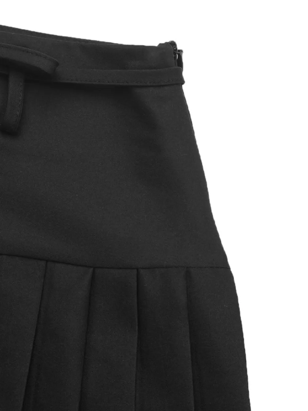 Tied Pleated Mini Skirt, image 3