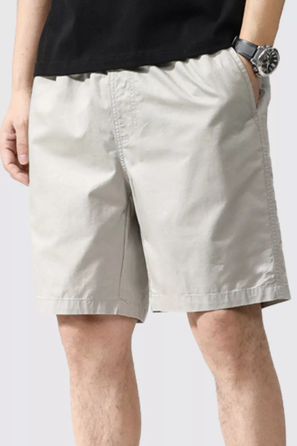 Men's Plus Size Casual Shorts with Pockets, image 3