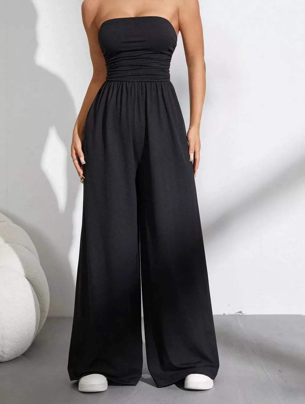 Effortless Chic Tube Top Wide Leg Jumpsuit, image 7