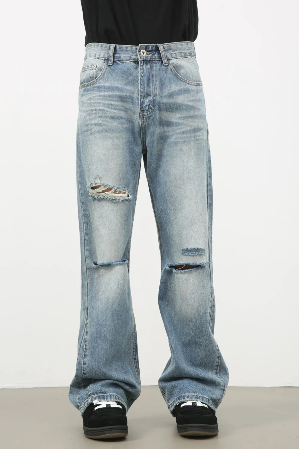 Men's Distressed Jeans, image 3