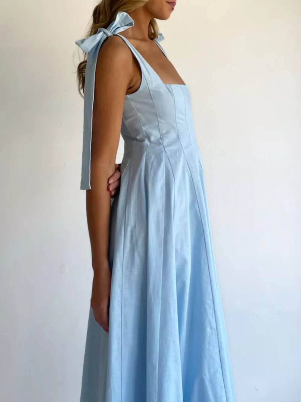 Gradient Tie Shoulder Maxi Dress, image 4