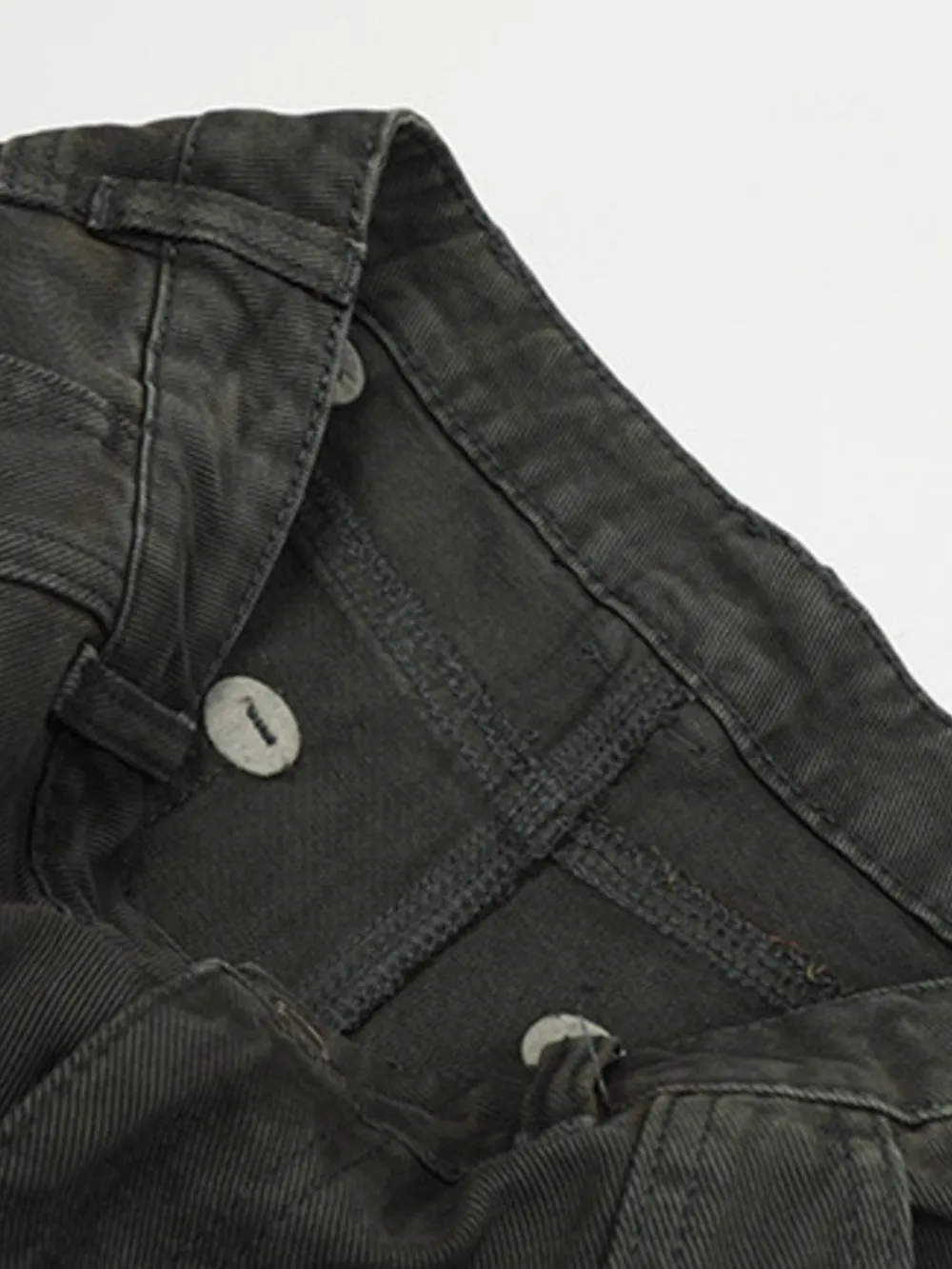 Men's Vintage Washed Wide Leg Cargo Jeans, image 6