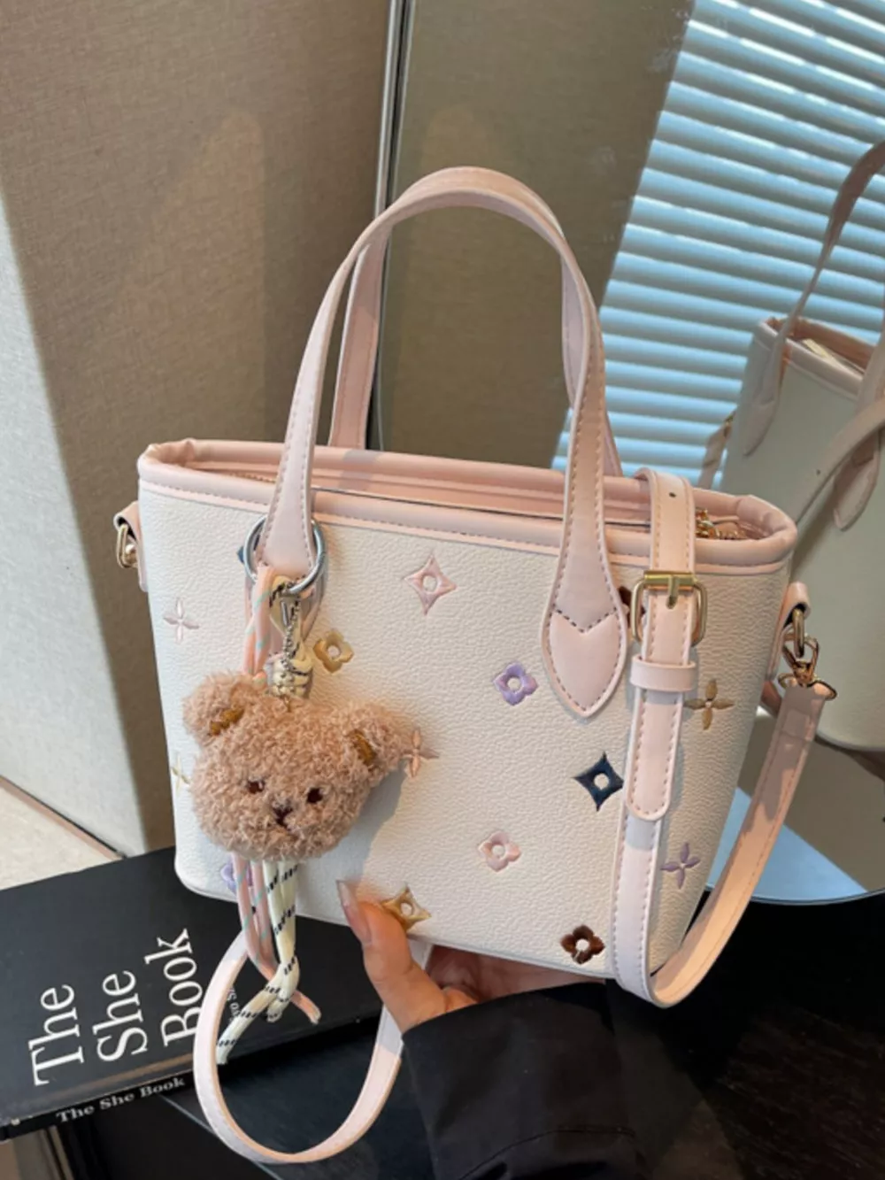 Embroidered Pattern Crossbody Bag, image 12