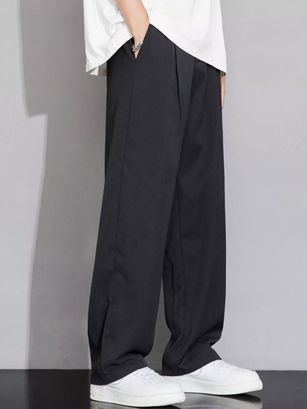 Men's Full Size Wide Leg Casual Pants Plus Size, image 8