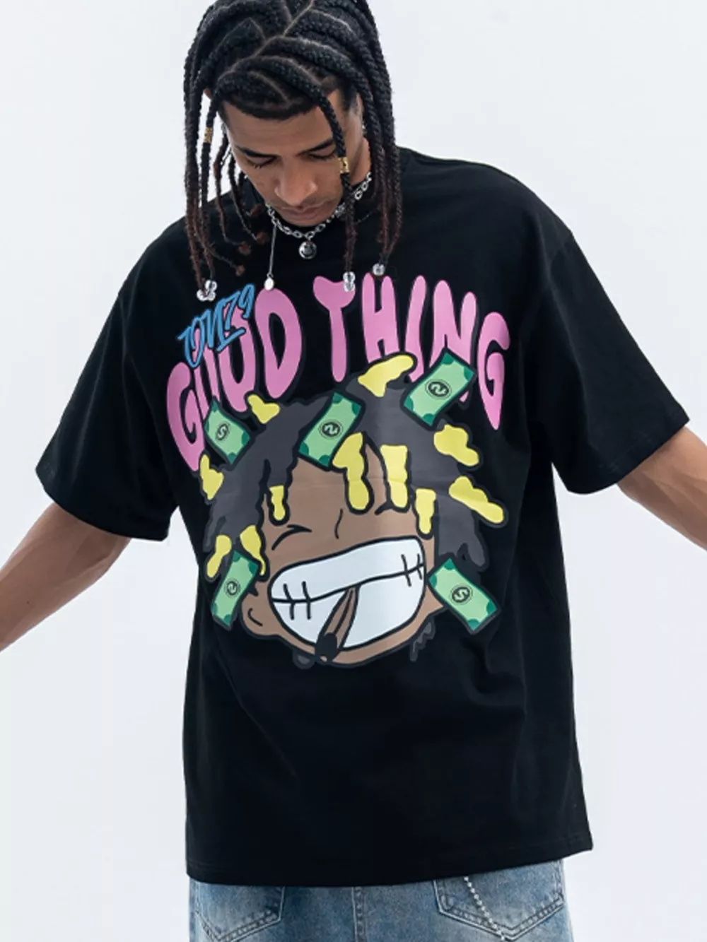 Men's Graphic Round Neck Casual T-Shirt, image 4