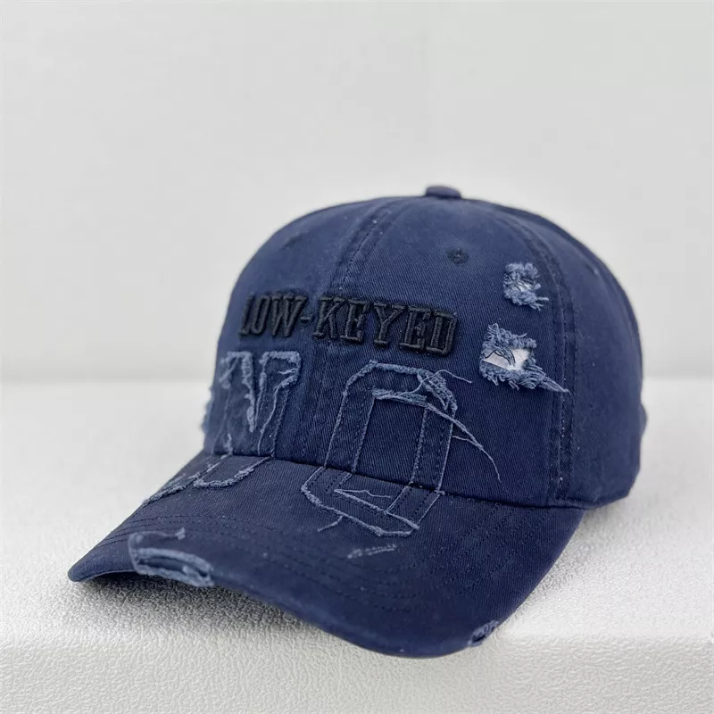 Distressed Embroidered Baseball Cap, image 7