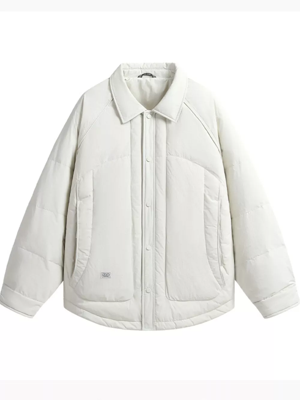 Men’s Plus Size Lightweight Padded Snap-Down Jacket