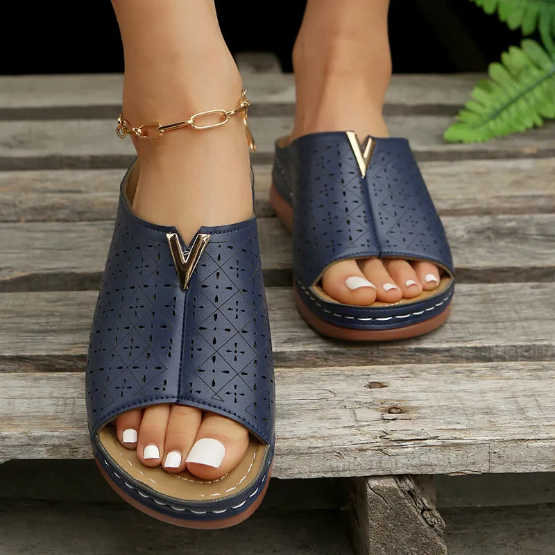 Open Toe Flats Sandals, image 5