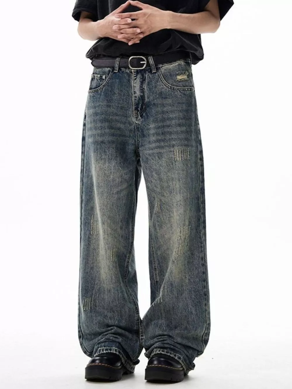 Men's Wide Leg Jeans, image 5