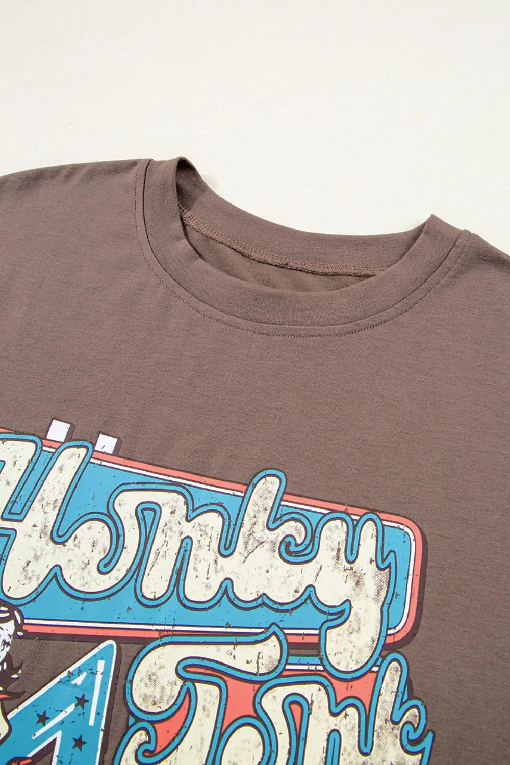 Graphic Crew Neck Western Short Sleeve Tee, image 3