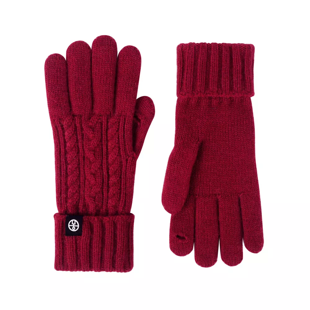 Cable Knit Touchscreen Gloves, image 3