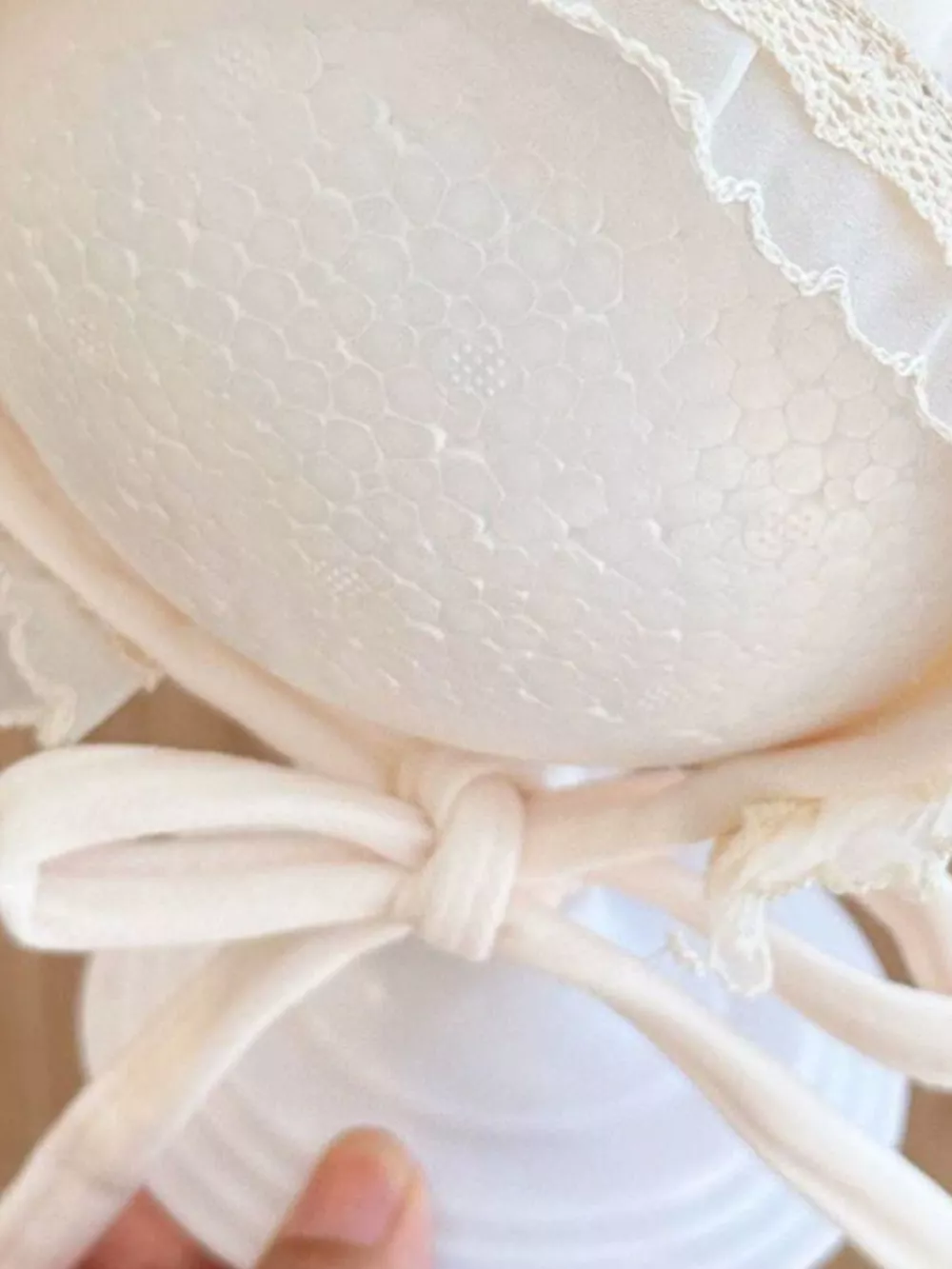 Children's Lace Detail Cute Bowknot Hat, image 10