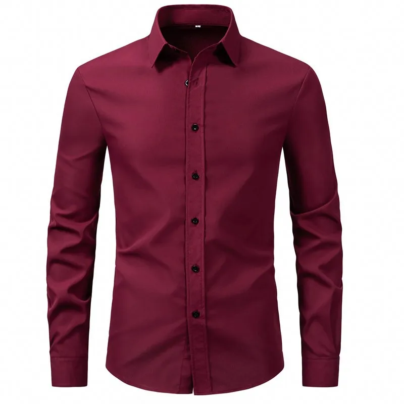 Men's Plus Size Button Up Long Sleeve Shirt, image 3