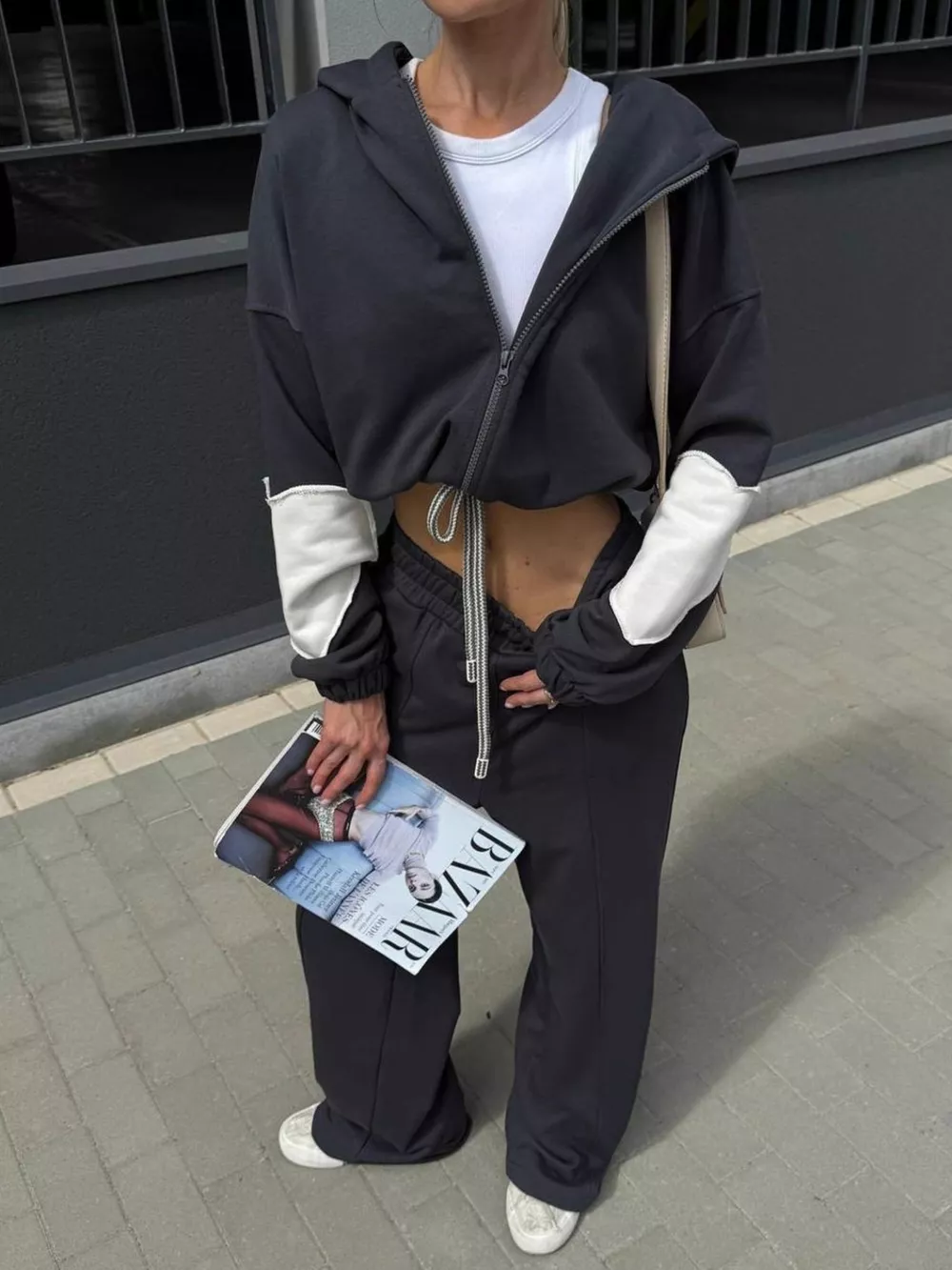 Zip Up Hoodie and Wide-Leg Pants Set, image 29