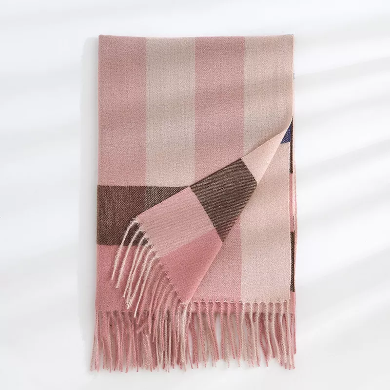 Plaid Tassel Scarf, image 7