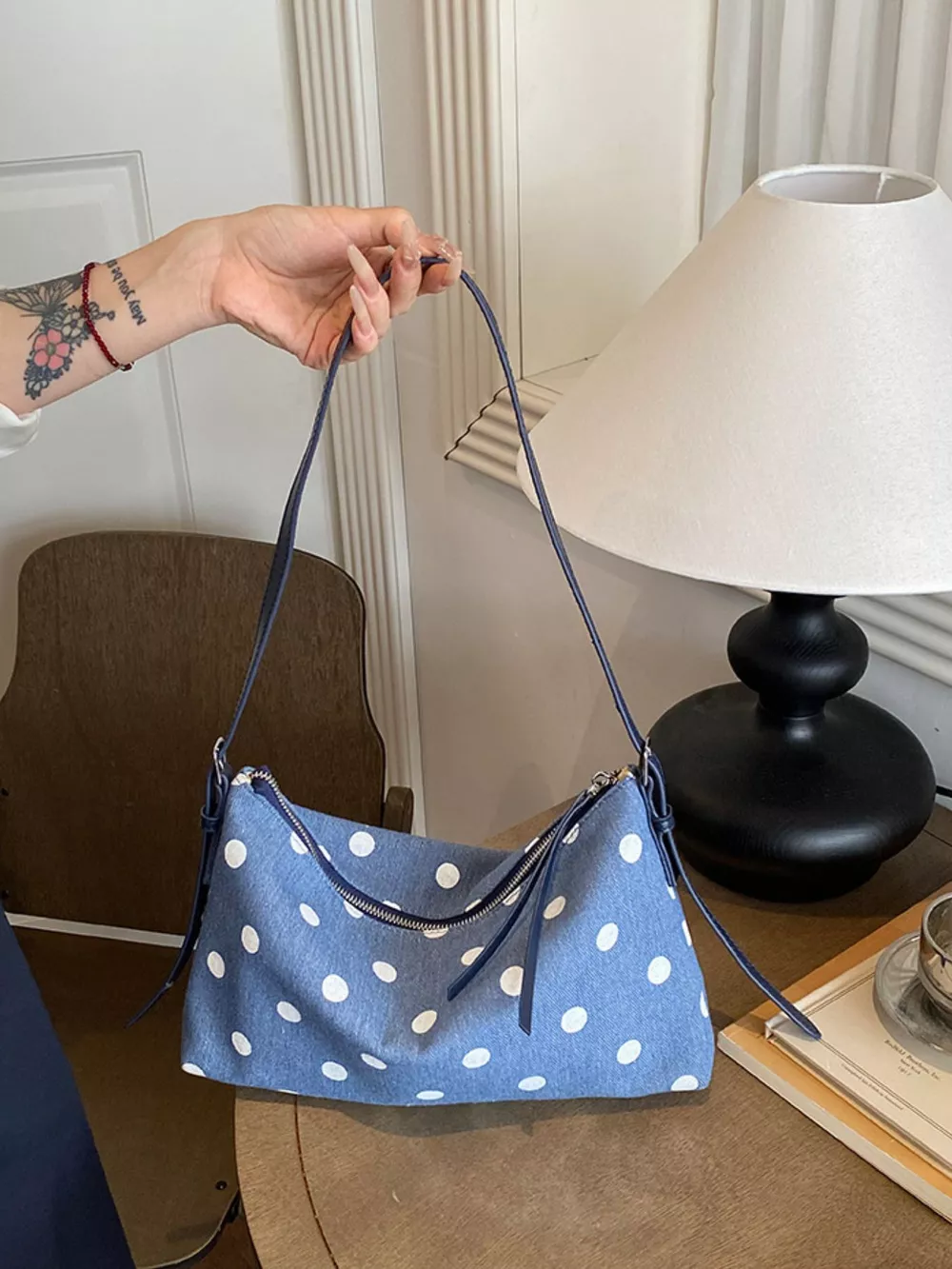 Polka Dot Shoulder Bag, image 6