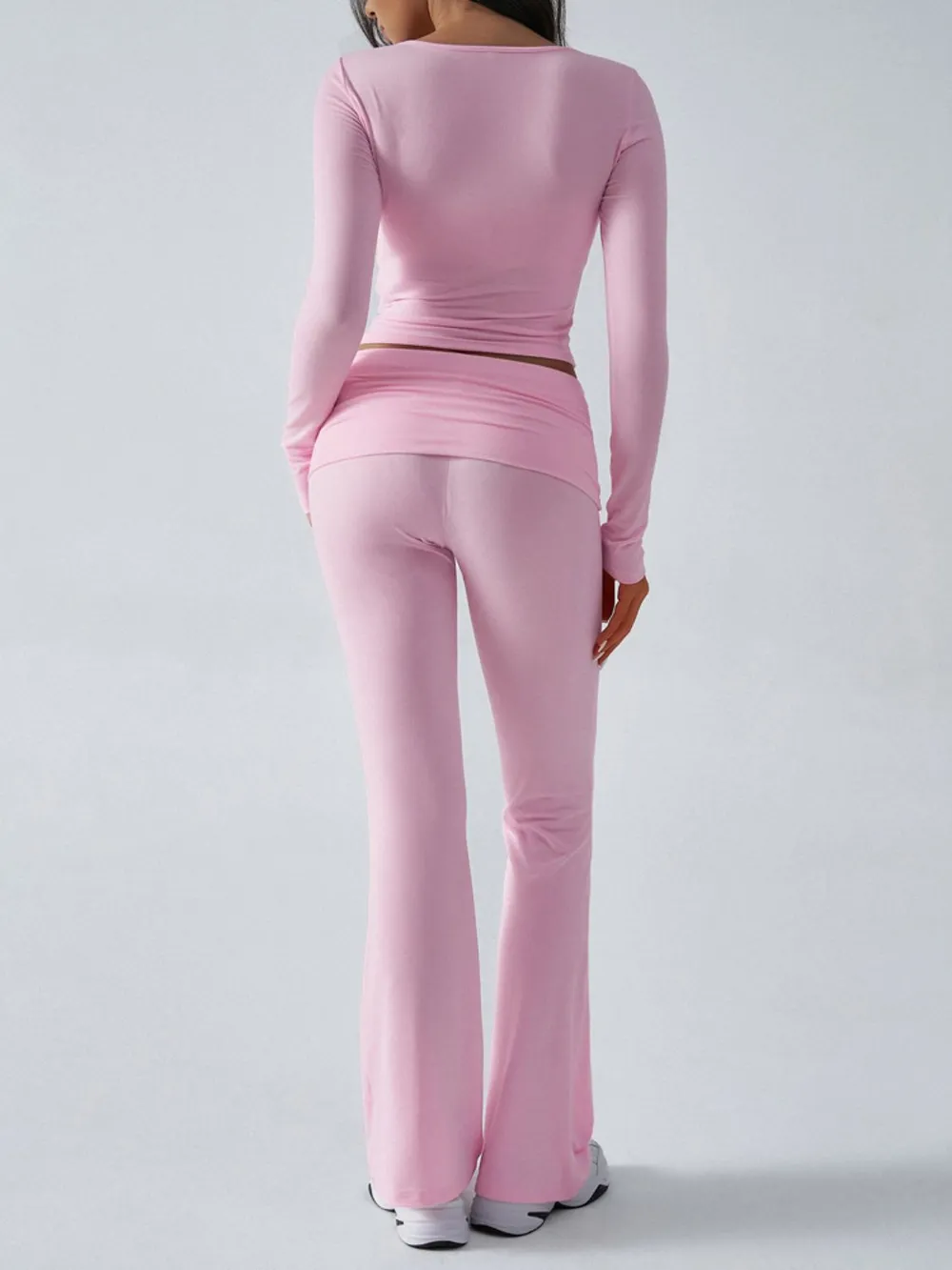 Ruched Long Sleeve Top and Pants Set, image 16