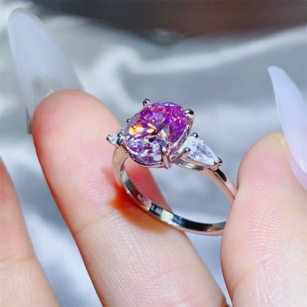 3 Carat Moissanite 925 Sterling Silver Ring, image 4
