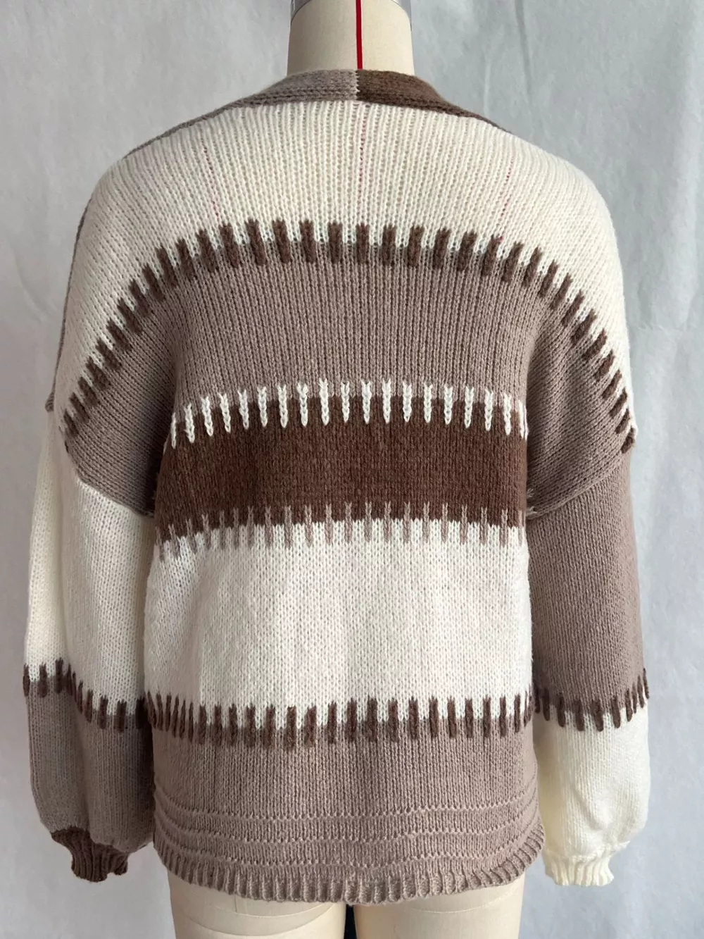 Color-Block V-Neck Cardigan, image 8