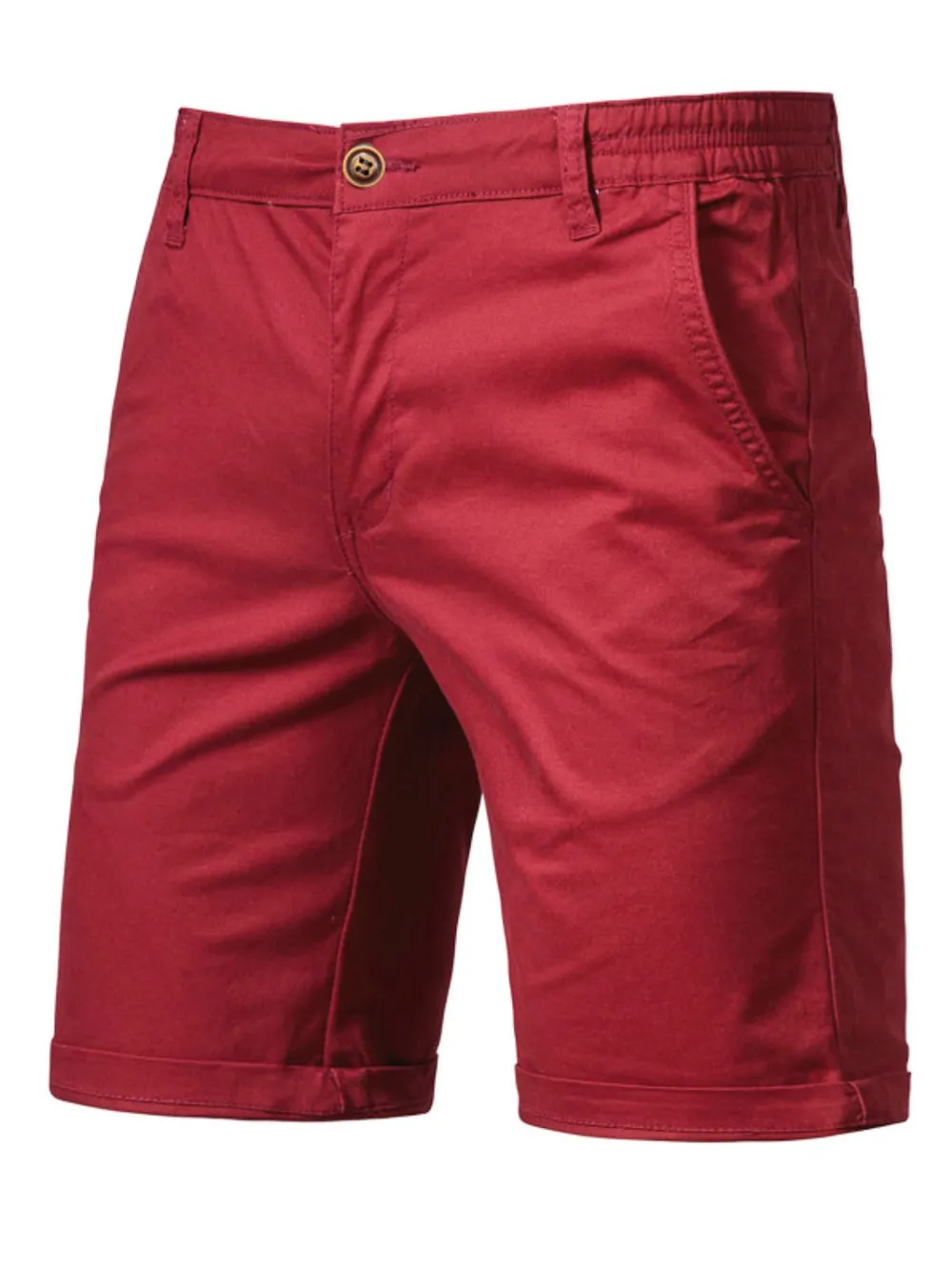 Men's Elastic Waist Shorts with Pockets, image 3