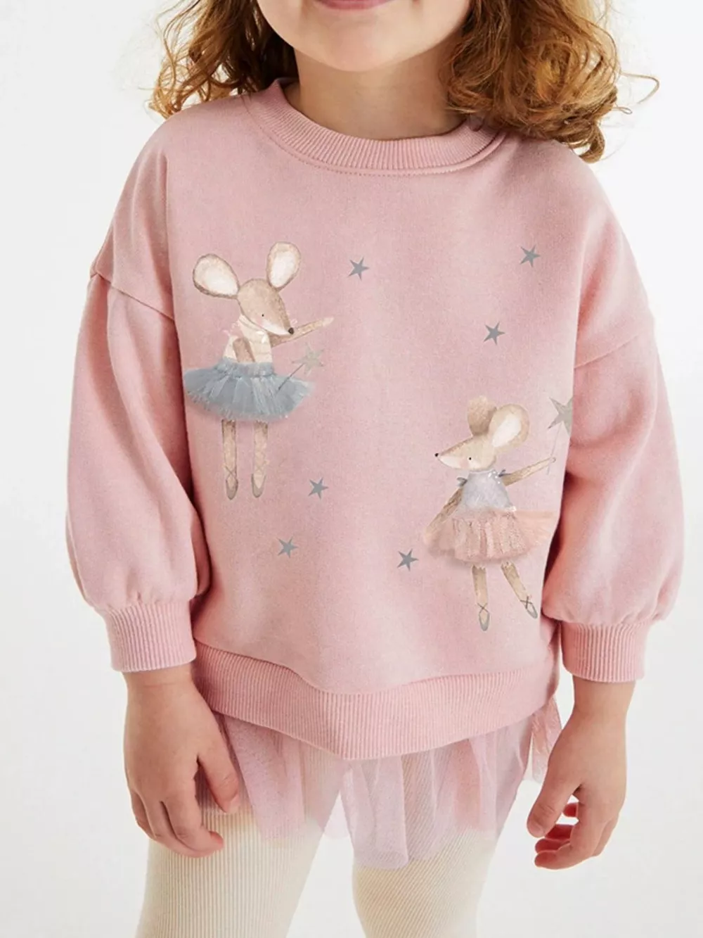 Children's Ballerina Mouse Sweatshirt & Leggings Set, image 2