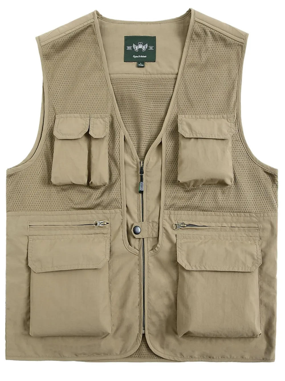 Men's Plus Size Zip Up Vest, image 8