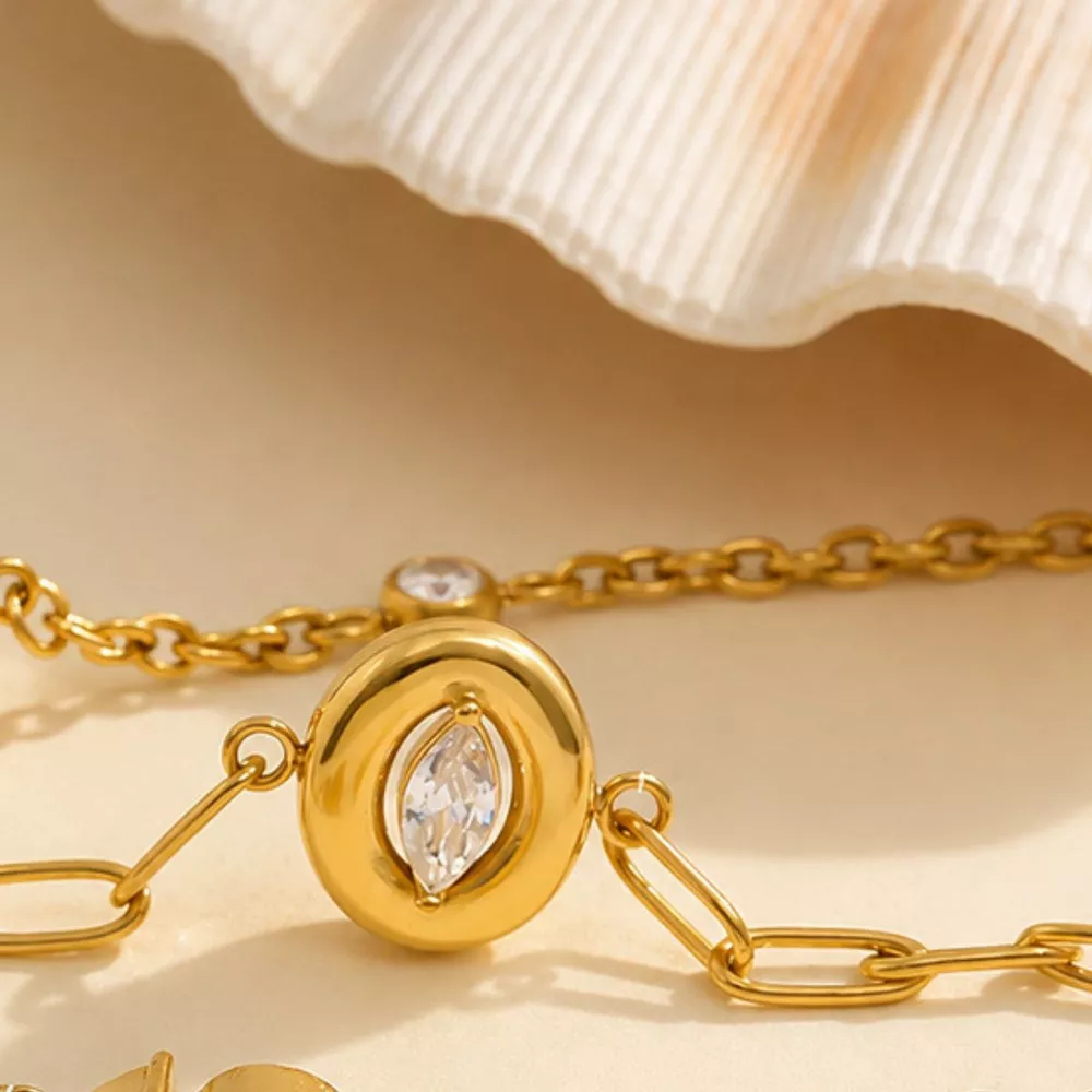 18K Gold-Plated Chain Bracelet, image 2