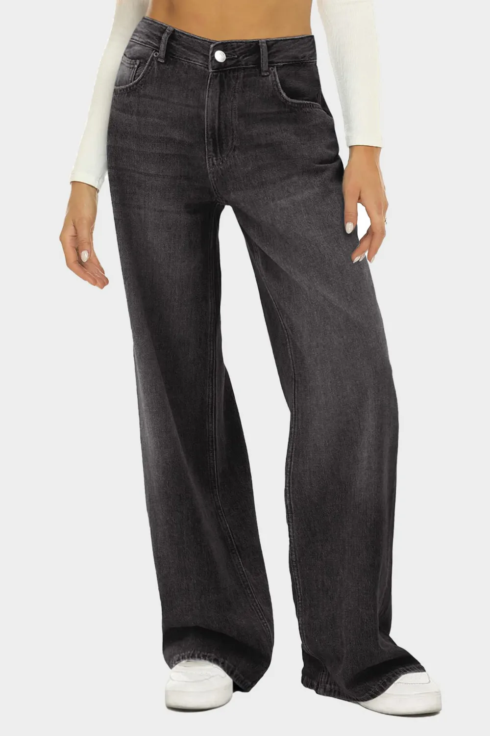 High Waist Wide Leg Jeans